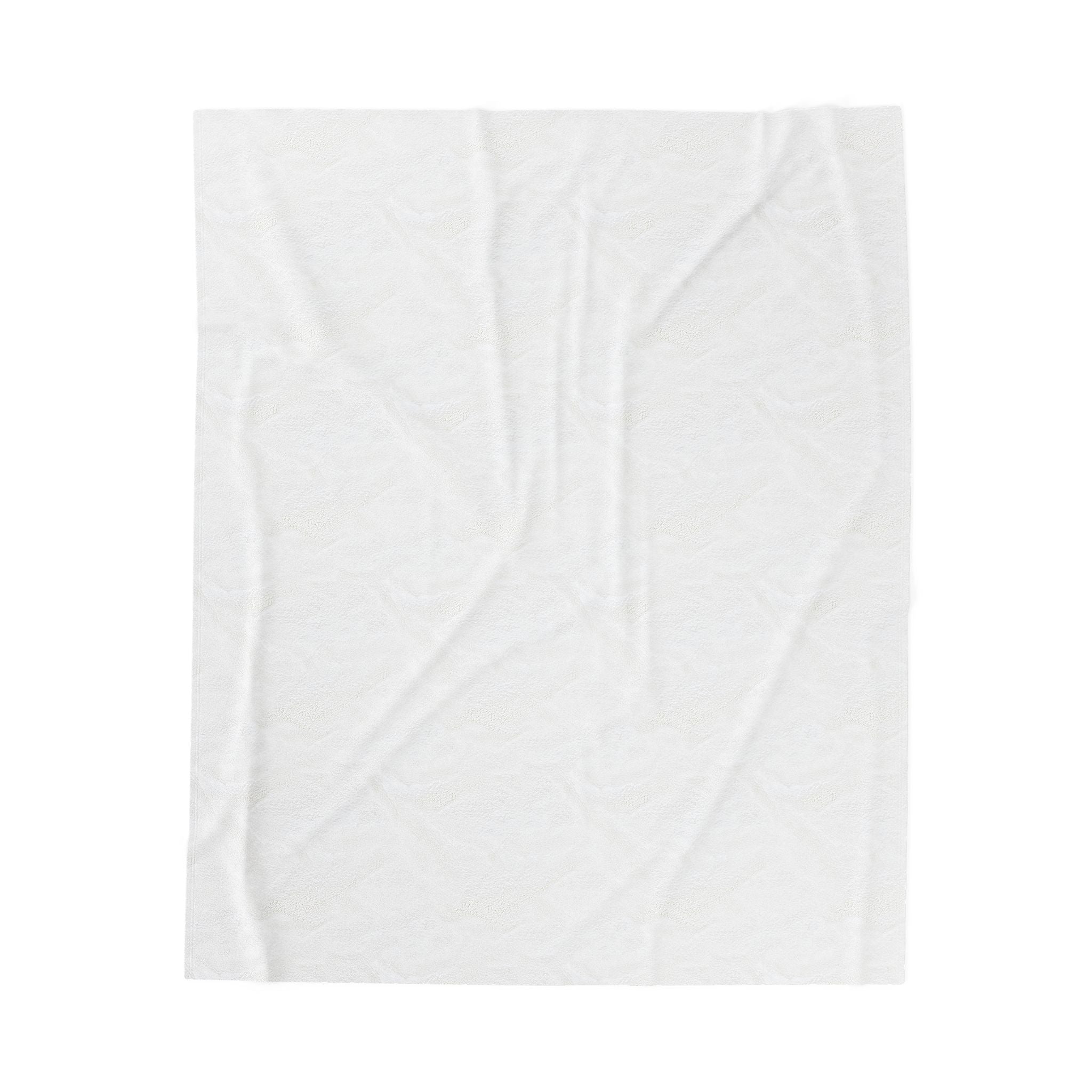 Simple Sugar Velveteen Plush Blanket – Cozy Script Throw Blanket