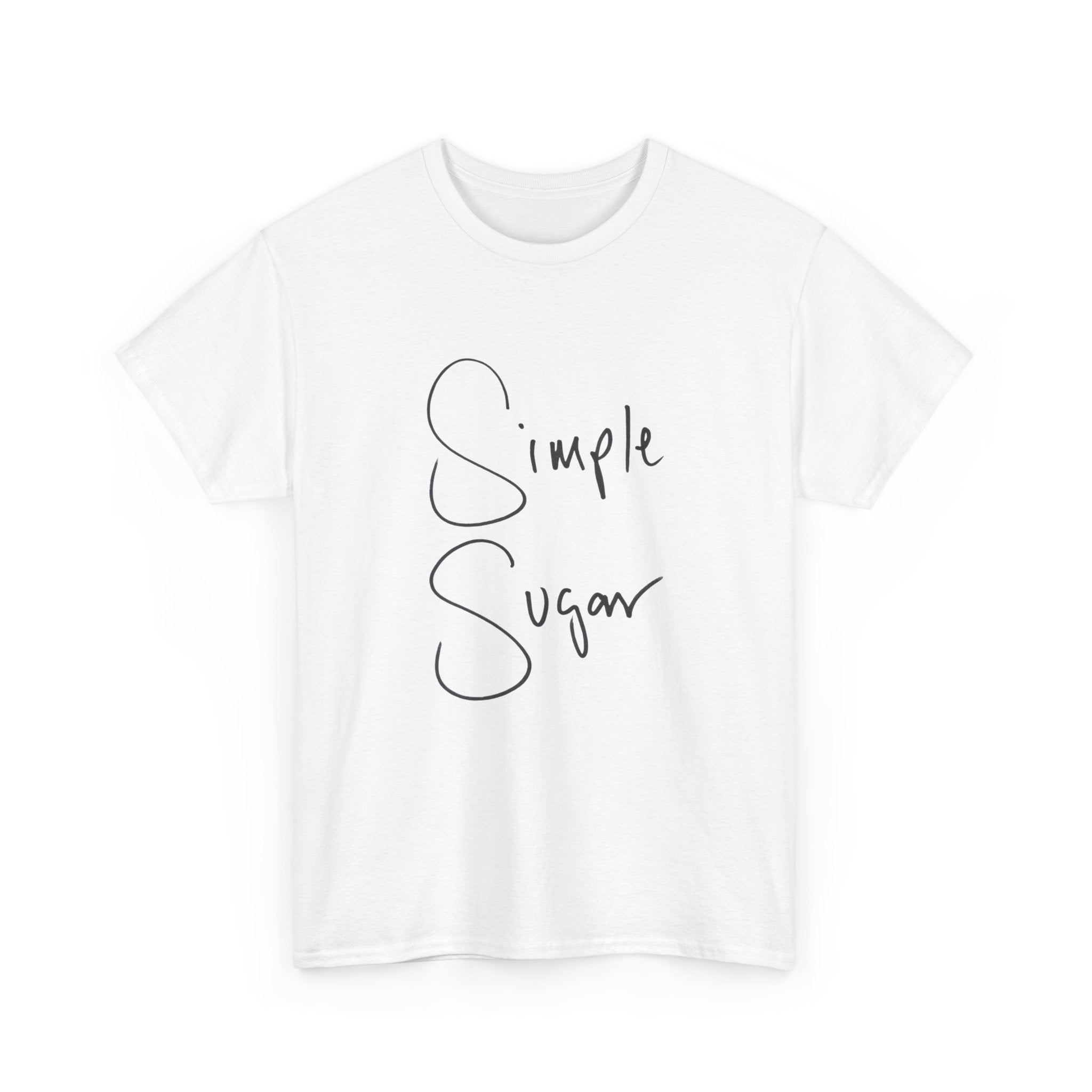 Simple Sugar Tee — Minimal Script Graphic T-Shirt