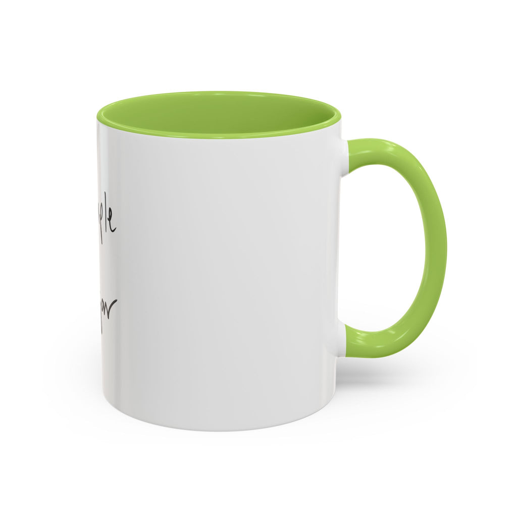 Simple Sugar Accent Coffee Mug — Minimal Script Ceramic 11/15oz