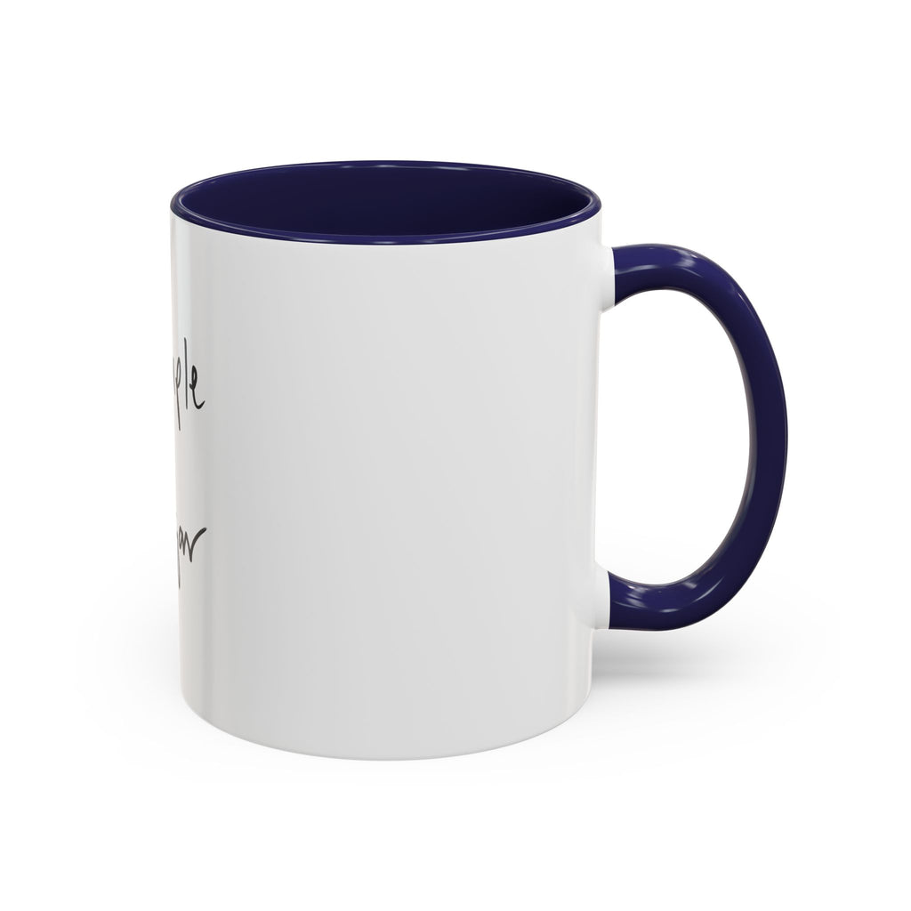 Simple Sugar Accent Coffee Mug — Minimal Script Ceramic 11/15oz