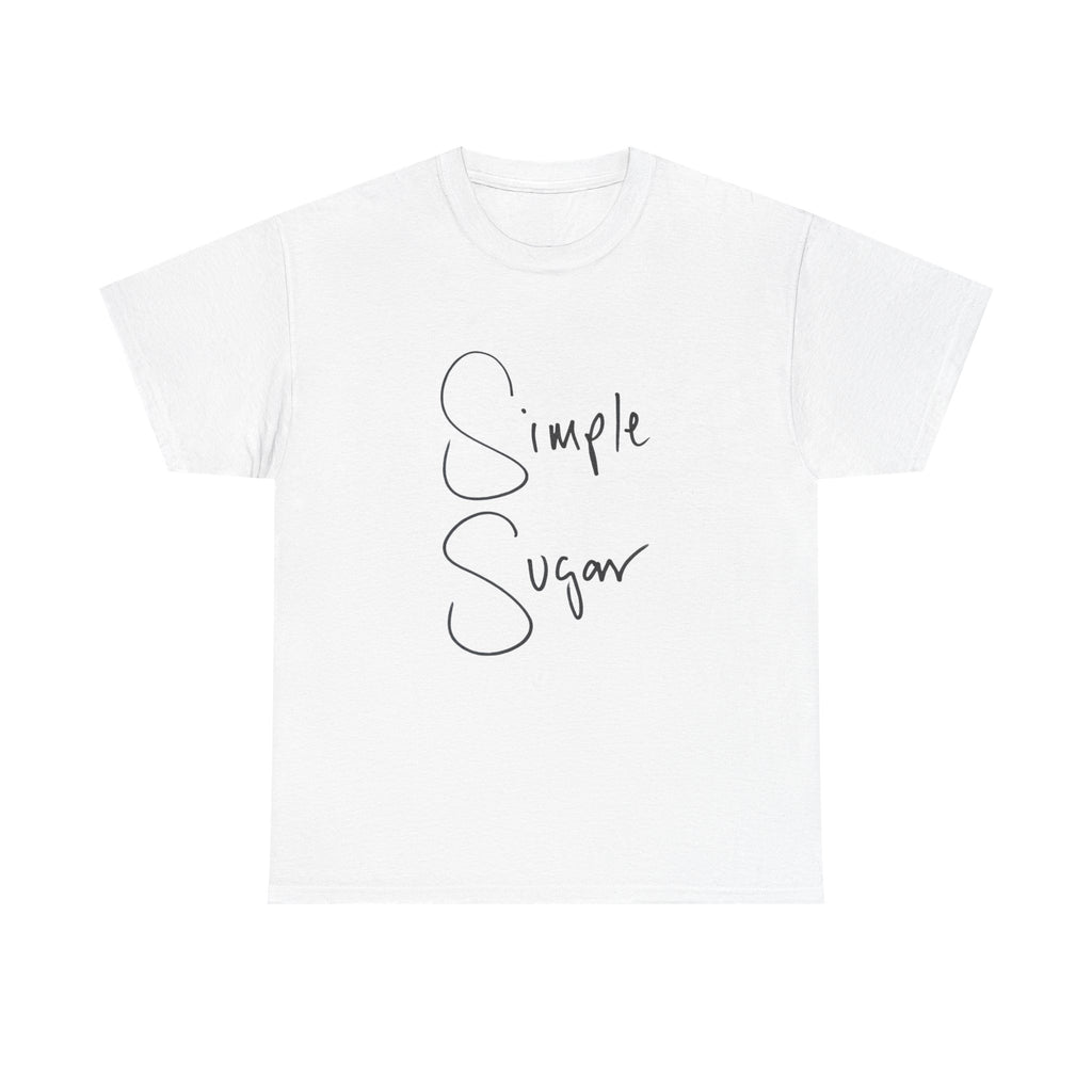 Simple Sugar Tee — Minimal Script Graphic T-Shirt