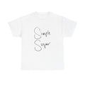 Simple Sugar Tee — Minimal Script Graphic T-Shirt