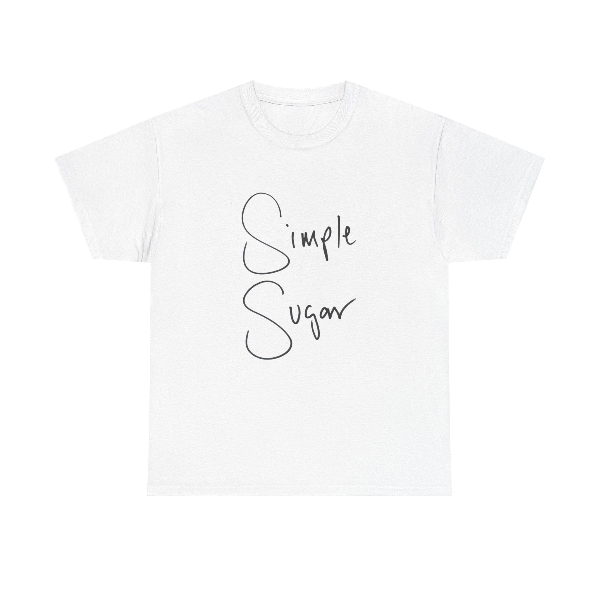 Simple Sugar Tee — Minimal Script Graphic T-Shirt