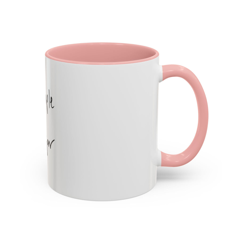 Simple Sugar Accent Coffee Mug — Minimal Script Ceramic 11/15oz