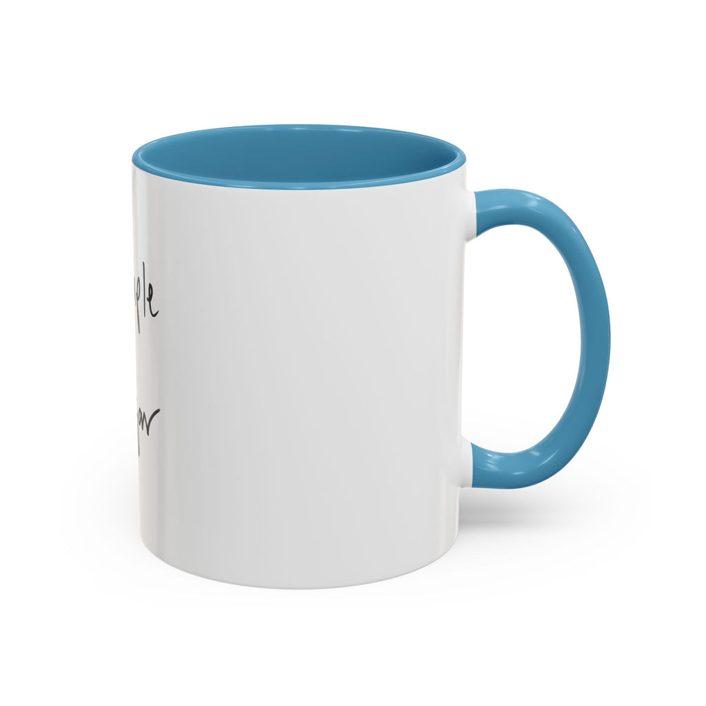 Simple Sugar Accent Coffee Mug — Minimal Script Ceramic 11/15oz
